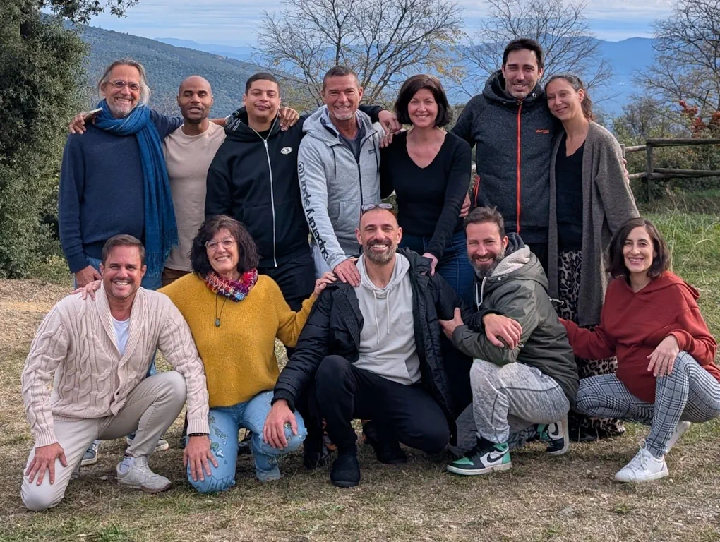 The Connecta Life team gathered in a natural setting